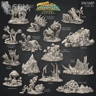 Описание картинки Swamp Core Set от Studio Cockatoo по цене 2 100руб | Свободный Рынок Миниатюр - СРМ