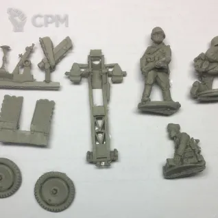Описание картинки Blitzkrieg German 75mm LeiG 18 light artillery от  по цене 900руб | Свободный Рынок Миниатюр - СРМ