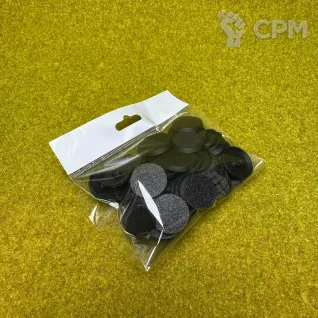 Описание картинки Базы круглые 25мм для миниатюр (50шт) от Миниатюры и фигурки по цене 250руб | Свободный Рынок Миниатюр - СРМ