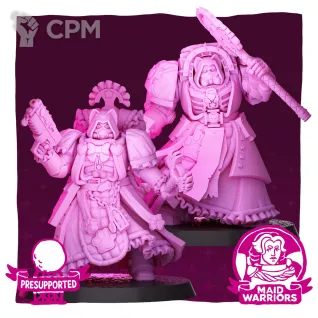 Описание картинки Maidwarriors Army Priest от AxeL's Forge по цене 200руб | Свободный Рынок Миниатюр - СРМ