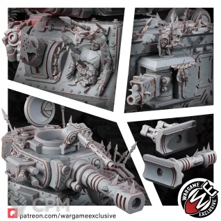 Описание картинки Renegades of pain degrader battle tank Леман Русс Ренегатов от WastelandMiniatures по цене 3 300руб | Свободный Рынок Миниатюр - СРМ