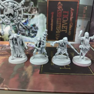 Описание картинки +Corrupted Guard Fanatics + Культисты от WastelandMiniatures по цене 820руб | Свободный Рынок Миниатюр - СРМ
