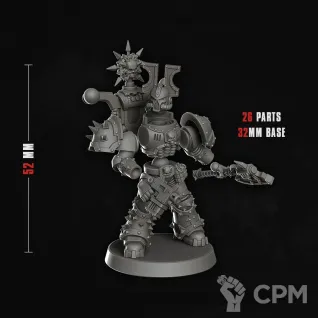 Описание картинки Khorne berzerker x3 от 3Д печать миниатюр по цене 1 126руб | Свободный Рынок Миниатюр - СРМ