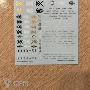 Описание картинки Legio Custodes Contemptor Dreadnought transfer sheet от Nakatan по цене 1 000руб | Свободный Рынок Миниатюр - СРМ