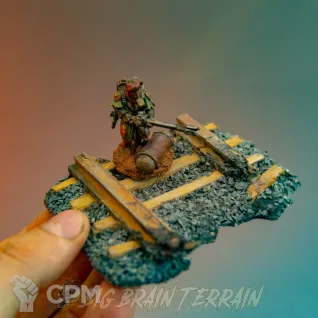 Описание картинки Секции железной дороги ✠ TRENCH CRUSADE от Big Brain Terrain по цене 4 150руб | Свободный Рынок Миниатюр - СРМ