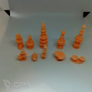 Описание картинки Alien Spires от Орки с наГорки по цене 500руб | Свободный Рынок Миниатюр - СРМ