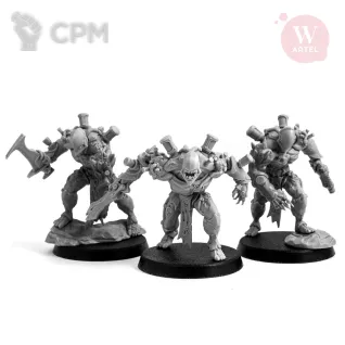 Описание картинки Flesh Golems of Voidborn Ancients от Артель W по цене 2 400руб | Свободный Рынок Миниатюр - СРМ