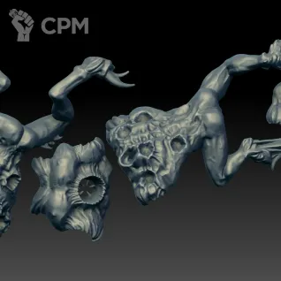 Описание картинки Chaos Spawn Bodies (Scan) от AxeL's Forge по цене 350руб | Свободный Рынок Миниатюр - СРМ