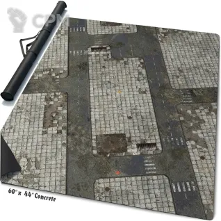 Описание картинки Игровое поле Concrete от Строго по-Имперски по цене 1 468руб | Свободный Рынок Миниатюр - СРМ