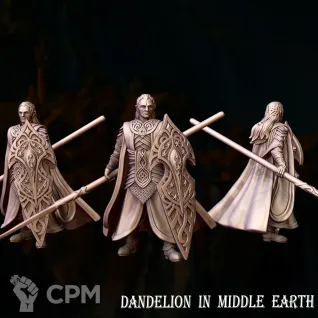 Описание картинки Elven King on foot defend от Brutality по цене 200руб | Свободный Рынок Миниатюр - СРМ