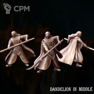 Описание картинки Elven King on foot fighting от Brutality по цене 200руб | Свободный Рынок Миниатюр - СРМ