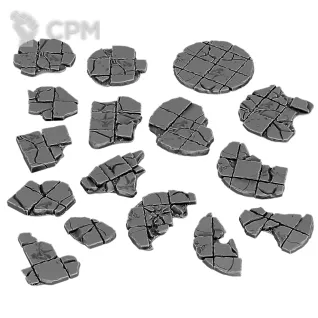 Описание картинки Basing Bits - Ruin Tiles от 3Д печать миниатюр по цене 377руб | Свободный Рынок Миниатюр - СРМ