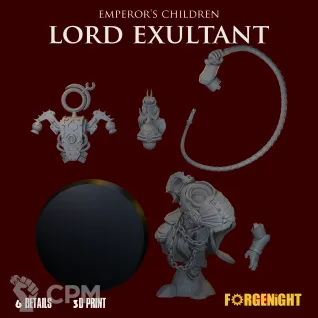 Описание картинки Emperor's Children Lord Exultant от ForgeNight по цене 550руб | Свободный Рынок Миниатюр - СРМ