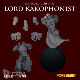 Описание картинки Emperor’s Children Lord Kakophonist от ForgeNight по цене 550руб | Свободный Рынок Миниатюр - СРМ