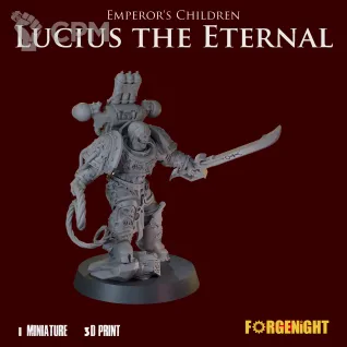 Описание картинки Emperor's Children Lucius the Eternal от ForgeNight по цене 550руб | Свободный Рынок Миниатюр - СРМ