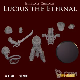 Описание картинки Emperor's Children Lucius the Eternal от ForgeNight по цене 550руб | Свободный Рынок Миниатюр - СРМ