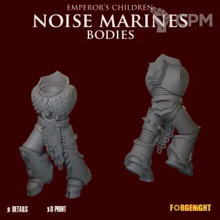 Описание картинки Emperor's Children Noise Marines Bodies от ForgeNight по цене 600руб | Свободный Рынок Миниатюр - СРМ
