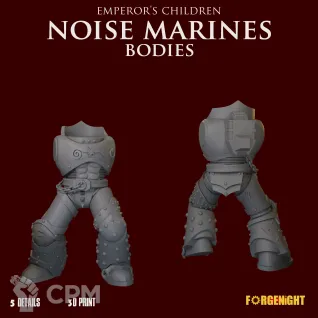 Описание картинки Emperor's Children Noise Marines Bodies от ForgeNight по цене 600руб | Свободный Рынок Миниатюр - СРМ