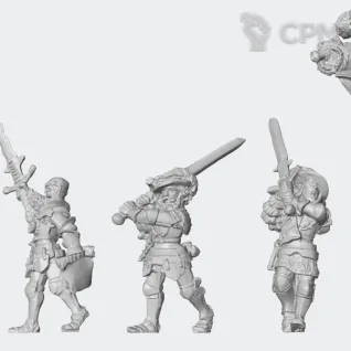 Описание картинки Empire Greatswords от White Rhino по цене 699руб | Свободный Рынок Миниатюр - СРМ
