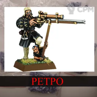 Описание картинки Empire Master Engineer with a Hochland long rifle от White Rhino по цене 299руб | Свободный Рынок Миниатюр - СРМ