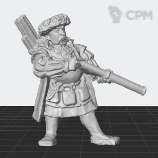 Описание картинки Empire Master Engineer with a repeater handgun от White Rhino по цене 299руб | Свободный Рынок Миниатюр - СРМ