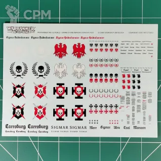 Описание картинки Empire of Man Infantry Transfer Sheet 2024 от Vault Boy по цене 1 298руб | Свободный Рынок Миниатюр - СРМ