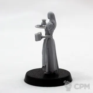 Описание картинки Barmaid 28mm от Fantasy Minis по цене 200руб | Свободный Рынок Миниатюр - СРМ