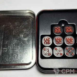 Описание картинки Warhammer The End Times Khorne Dice Set от Shamkin по цене 5 000руб | Свободный Рынок Миниатюр - СРМ