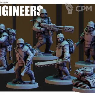 Описание картинки Krieg Combat Engineers от Печатный подвальчик по цене 595руб | Свободный Рынок Миниатюр - СРМ