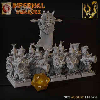 Описание картинки Chaos Dwarfs Blunderbusses от Barduck Miniatures по цене 1 684руб | Свободный Рынок Миниатюр - СРМ