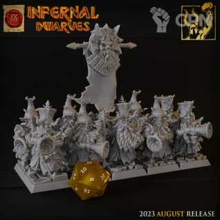 Описание картинки Chaos Dwarfs Blunderbusses от Barduck Miniatures по цене 1 684руб | Свободный Рынок Миниатюр - СРМ
