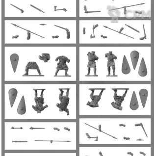 Описание картинки Victrix  Plastic Norman Infantry Половина набора от Base 28 по цене 2 625руб | Свободный Рынок Миниатюр - СРМ