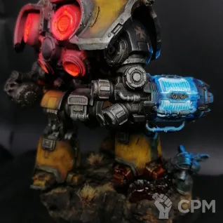 Описание картинки Saturnine Siege Dreadnought Imperial Fists от @Avdohaprint по цене 5 000руб | Свободный Рынок Миниатюр - СРМ