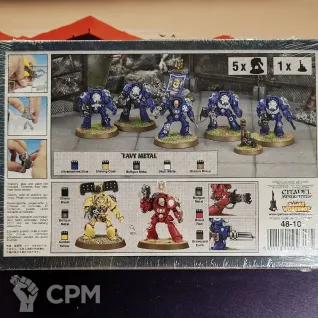 Описание картинки Space Marine Terminator Squad НОВЫЙ В ПЛЕНКЕ от Trazyn's Collection по цене 6 500руб | Свободный Рынок Миниатюр - СРМ