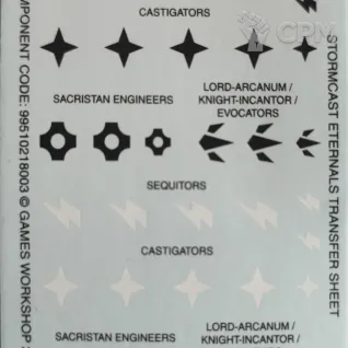 Описание картинки Stormcast Eternals Transfer Sheet 2 Decals от Black Legion Hall по цене 55руб | Свободный Рынок Миниатюр - СРМ