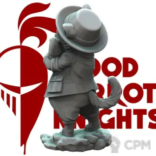 Описание картинки Удачный улов! | Коллекционная фигурка 70 мм от Blood Carrot Knights по цене 1 100руб | Свободный Рынок Миниатюр - СРМ