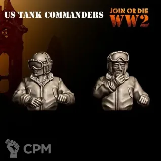 Описание картинки US army TANK COMMANDERS от 3DPrintClub по цене 90руб | Свободный Рынок Миниатюр - СРМ