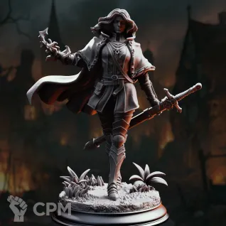 Описание картинки Spellknight Defender - Erina of Amarth от PocketSized Prints по цене 300руб | Свободный Рынок Миниатюр - СРМ