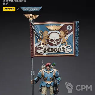 Описание картинки Astra Militarum Tempestus Scions Command Squad 55th Kappic Eagles Banner Bearer от Строго по-Имперски по цене 4 550руб | Свободный Рынок Миниатюр - СРМ