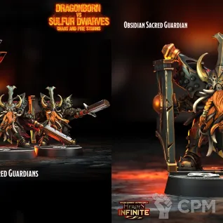 Описание картинки Dwarfs Obsidian Sacred Guardians от Barduck Miniatures по цене 1 299руб | Свободный Рынок Миниатюр - СРМ