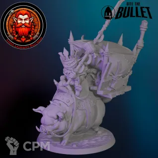 Описание картинки Король гоблинов от Falgrim's_shop по цене 420руб | Свободный Рынок Миниатюр - СРМ