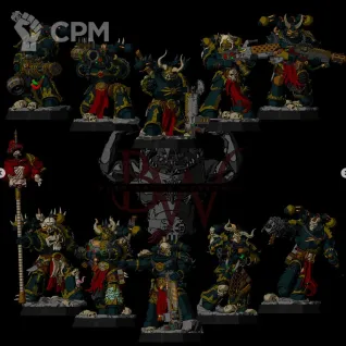Описание картинки Chaos Space Marines от 3D Wargaming по цене 1 800руб | Свободный Рынок Миниатюр - СРМ