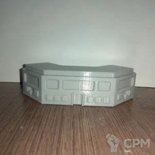 Описание картинки Дом с изогнутыми краями (Нижний этаж) от Dwarf Pirate Foundry по цене 60руб | Свободный Рынок Миниатюр - СРМ