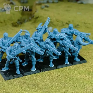 Описание картинки Cities of Sigmar - Empire Handgunners от 3Д печать миниатюр по цене 1 873руб | Свободный Рынок Миниатюр - СРМ