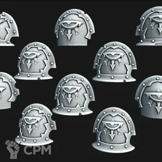 Описание картинки Sons of Horus CSM Shoulder Pads от Saudad по цене 300руб | Свободный Рынок Миниатюр - СРМ