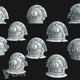 Описание картинки Sons of Horus CSM Shoulder Pads от Saudad по цене 300руб | Свободный Рынок Миниатюр - СРМ