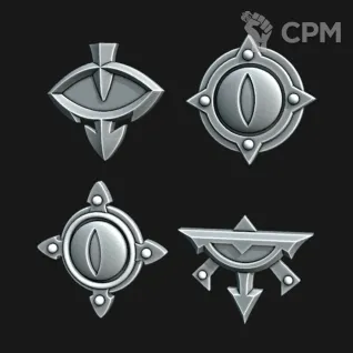 Описание картинки Sons of Horus CSM Shoulder Pads от Saudad по цене 300руб | Свободный Рынок Миниатюр - СРМ