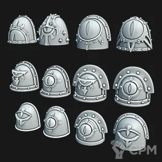 Описание картинки Sons of Horus Shoulder Pads от Saudad по цене 300руб | Свободный Рынок Миниатюр - СРМ
