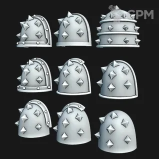 Описание картинки Sons of Horus Shoulder Pads от Saudad по цене 300руб | Свободный Рынок Миниатюр - СРМ