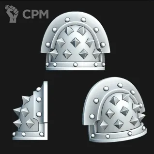 Описание картинки Sons of Horus Shoulder Pads от Saudad по цене 300руб | Свободный Рынок Миниатюр - СРМ